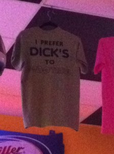 "I like Dick's better than Hoooter's'